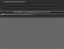 Tablet Screenshot of maquinariahosteleria.com